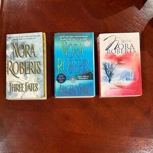 Nora Roberts Book Set - Three Fates, Angels Fall, The Gift